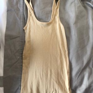 Tan tank top from theory XS